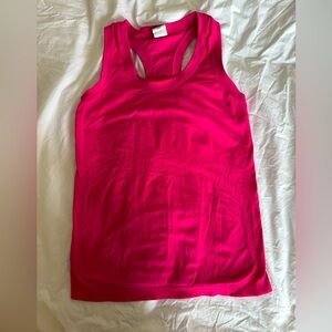 Athleta seamless racerback tank, size M, magenta